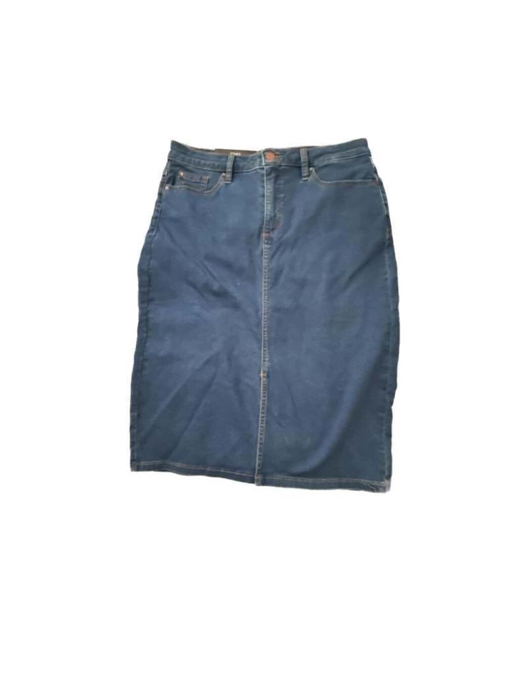 Jones New York The Lexington Icon Fit Denim Midi Skirt